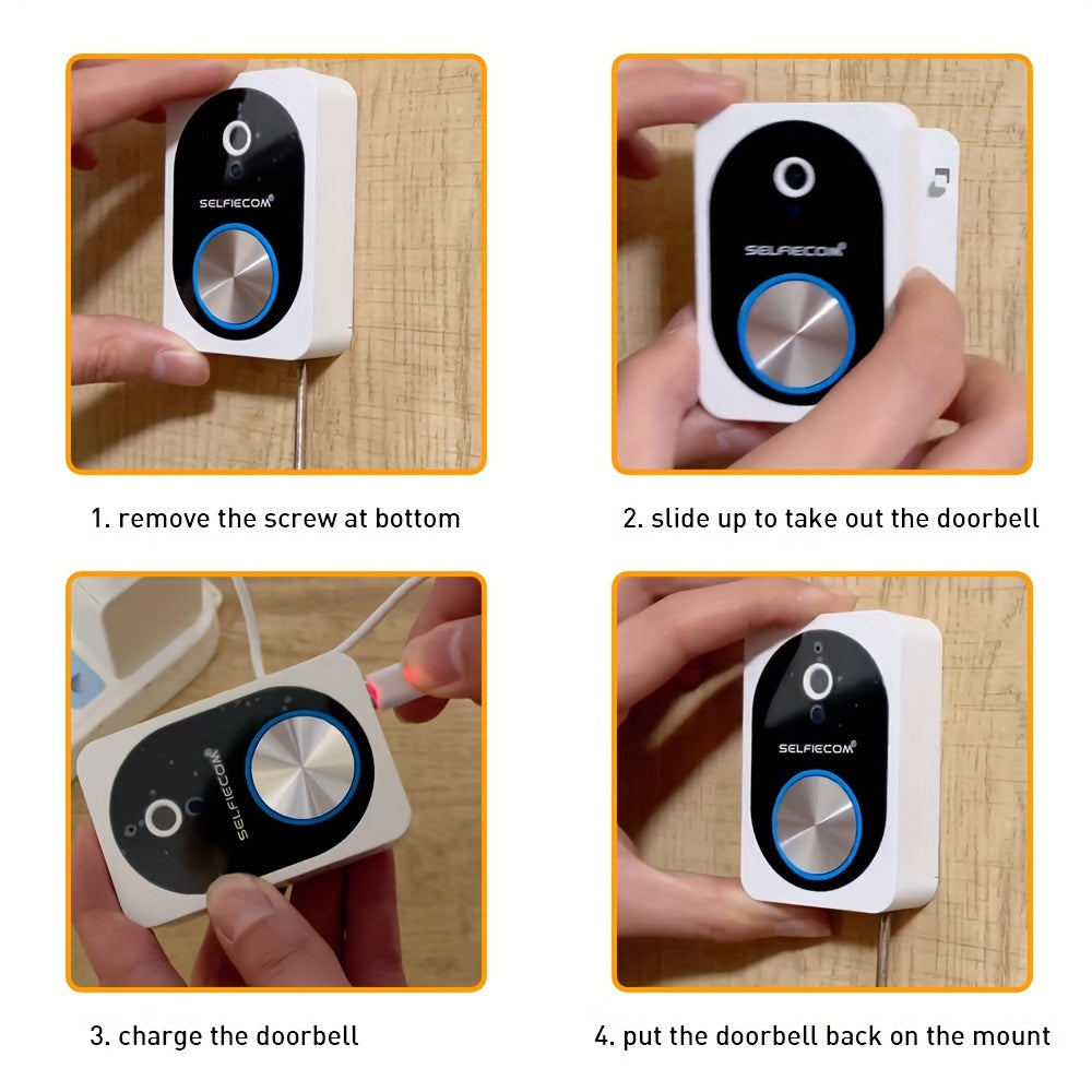 Smart Wi-Fi Doorbell Camera - HD Video, Motion Alerts & Weatherproof Design