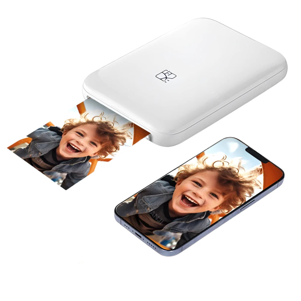 Pocket-Sized Wireless Photo Printer – Instant 2x3” Colour Prints Anywhere