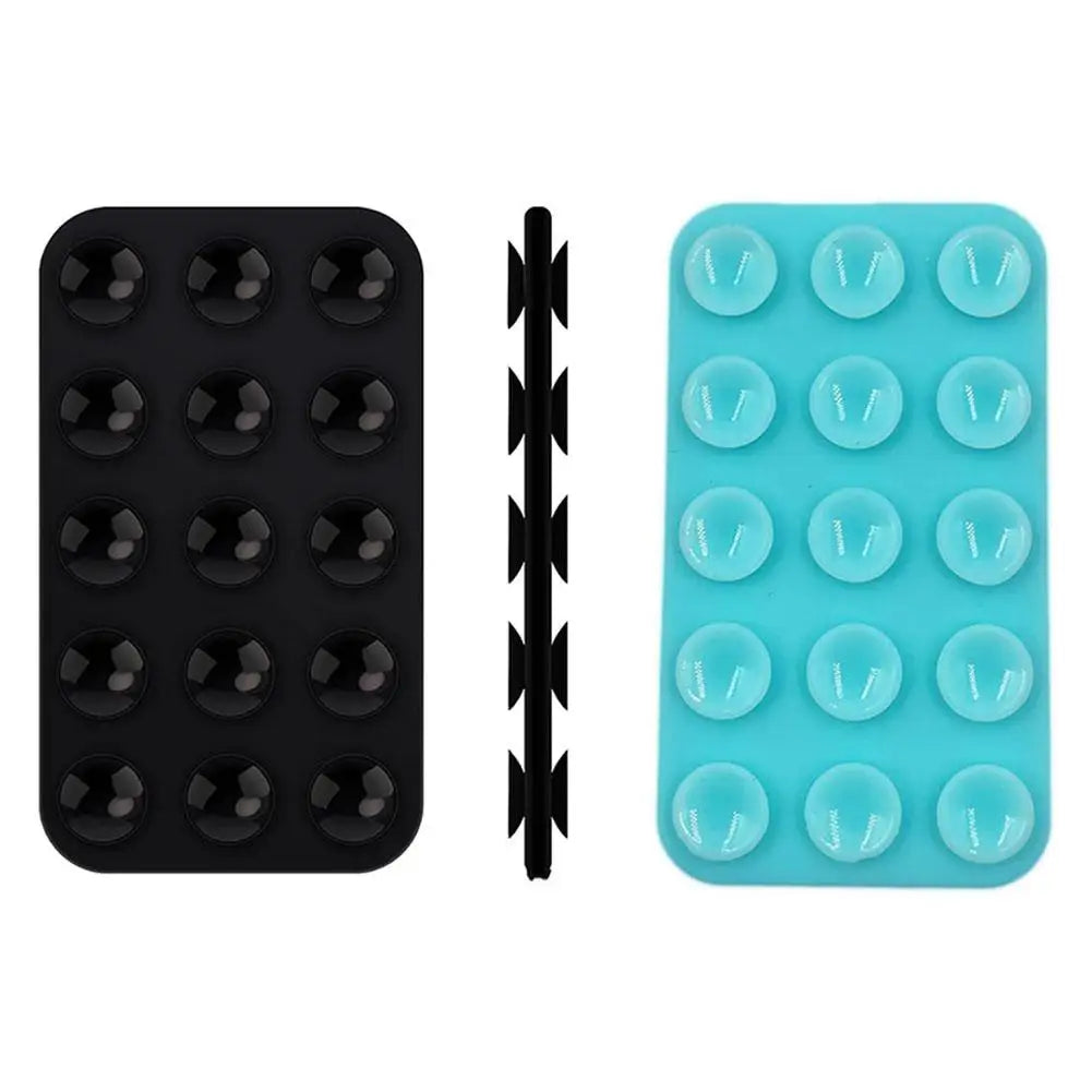 Dual-Sided Anti-Slip Phone Holder – 15 Silicone Suction Cups for Secure Hold