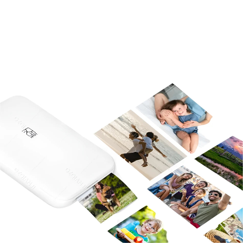 Pocket-Sized Wireless Photo Printer – Instant 2x3” Colour Prints Anywhere