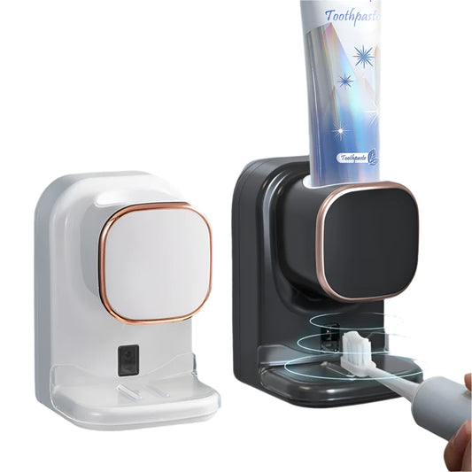 Smart Touchless Toothpaste Dispenser – 3 Modes, Wall-Mounted, USB-Powered