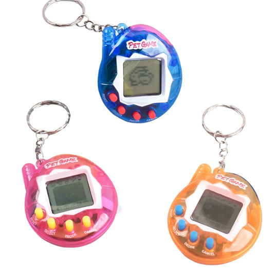 Retro Virtual Pet – 168 Pets in 1 Transparent Digital Toy | Relive the Tamagotchi Fun!