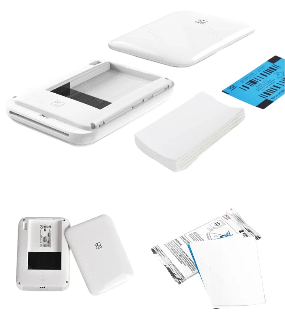 Pocket-Sized Wireless Photo Printer – Instant 2x3” Colour Prints Anywhere