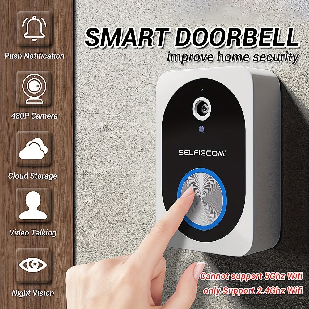 Smart Wi-Fi Doorbell Camera - HD Video, Motion Alerts & Weatherproof Design