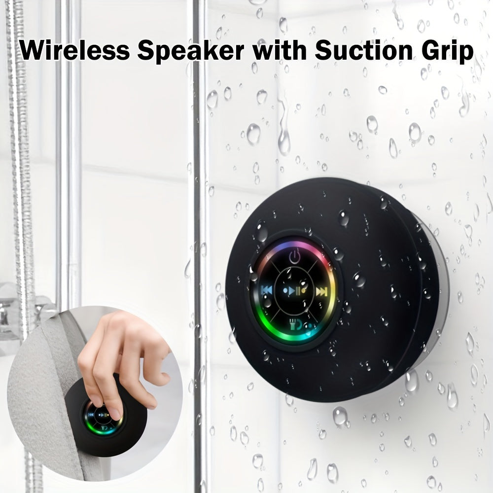 2 Hour Play Waterproof Wireless Speaker – Suction Cup & Rechargeable