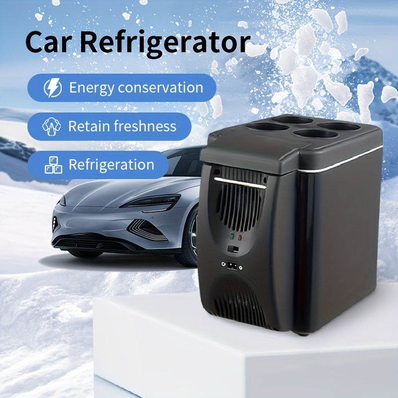 6L Portable Mini Fridge - DC 12V Electric Cooler for Travel & Outdoor Adventures