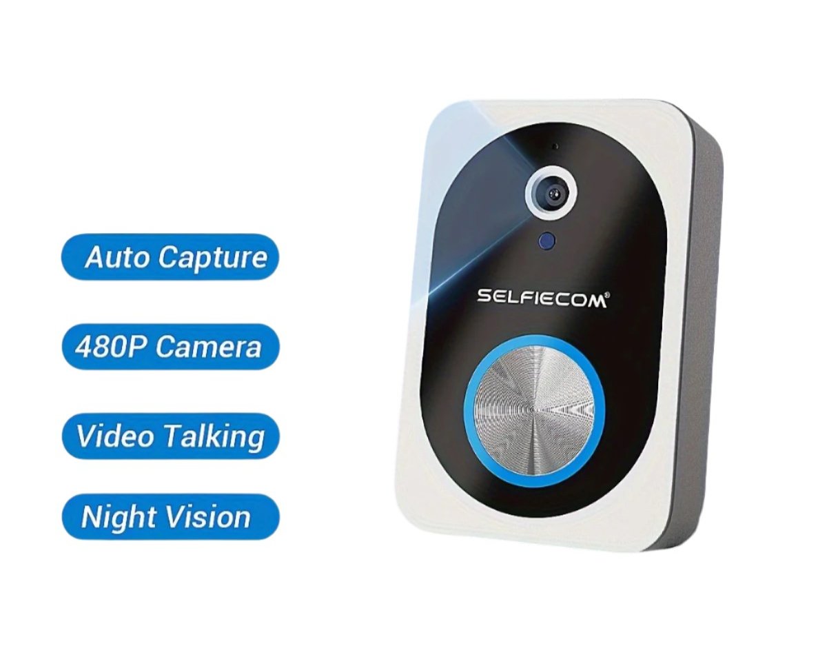 Smart Wi-Fi Doorbell Camera - HD Video, Motion Alerts & Weatherproof Design